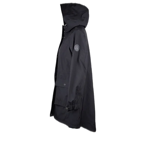 DKNY Womens Water Resistant Hooded Adjustable Waist Long Lined Parka NWT - Picture 6 of 13